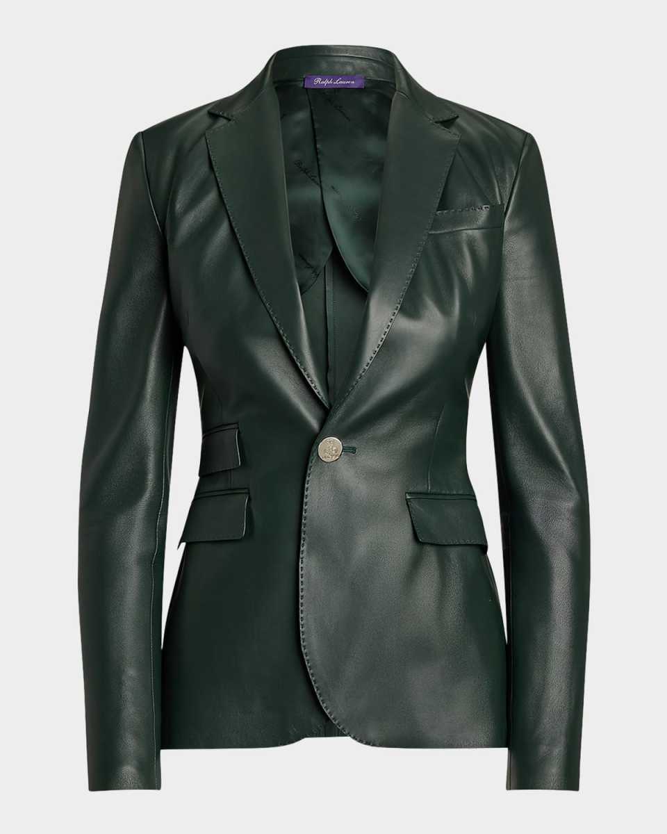 Parker Leather Single-Breasted Jacket